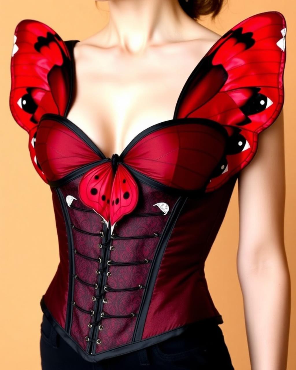 Red Admiral — Bodice, Crimson