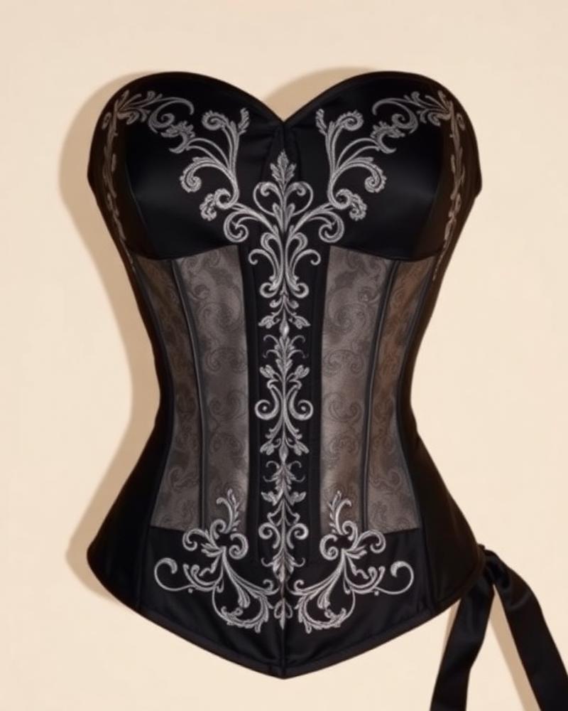 Noir Baroque — Overbust, Black