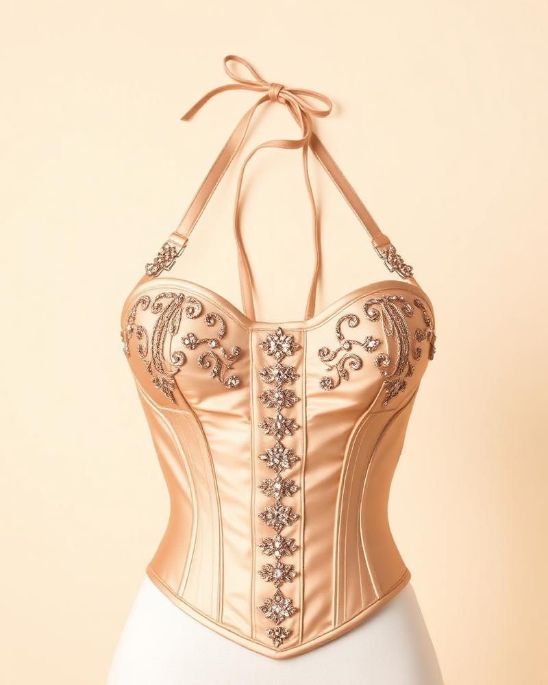 Champagne Halo — Overbust, Champagne