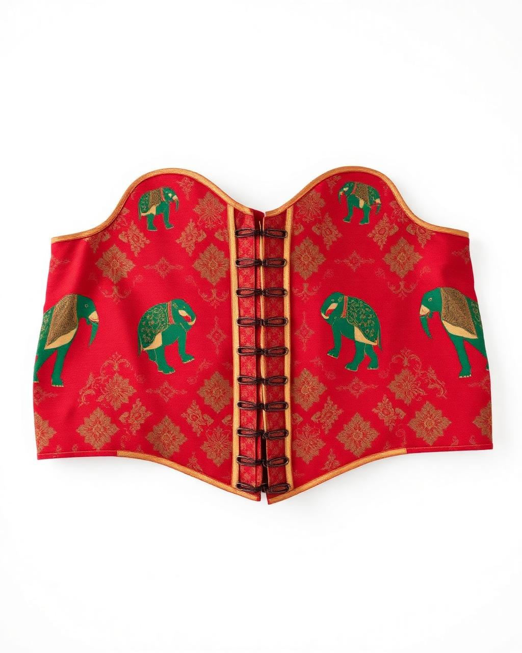 Patola Diamond — Waist Cincher, Ruby