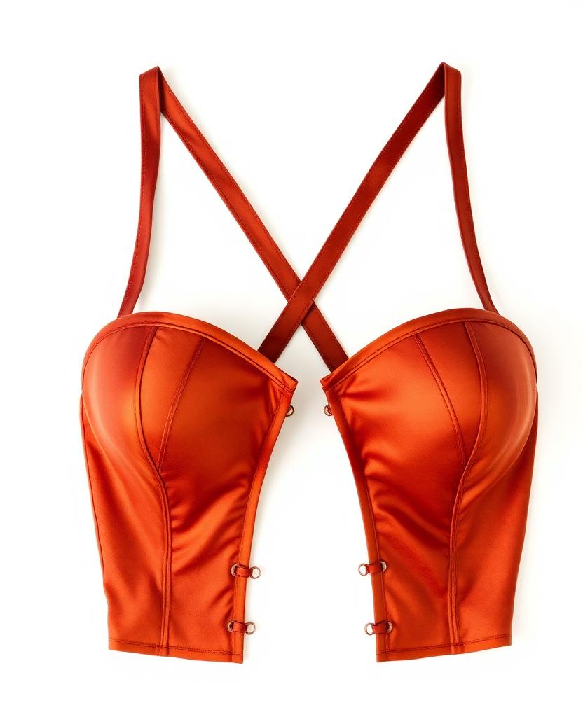 Mars Crater Halter — Bodice, Rust