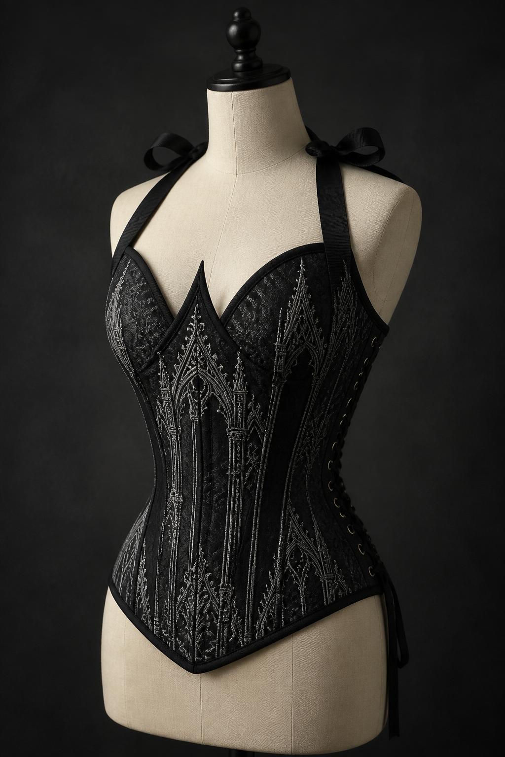 Ebony Cathedral — Overbust, Black