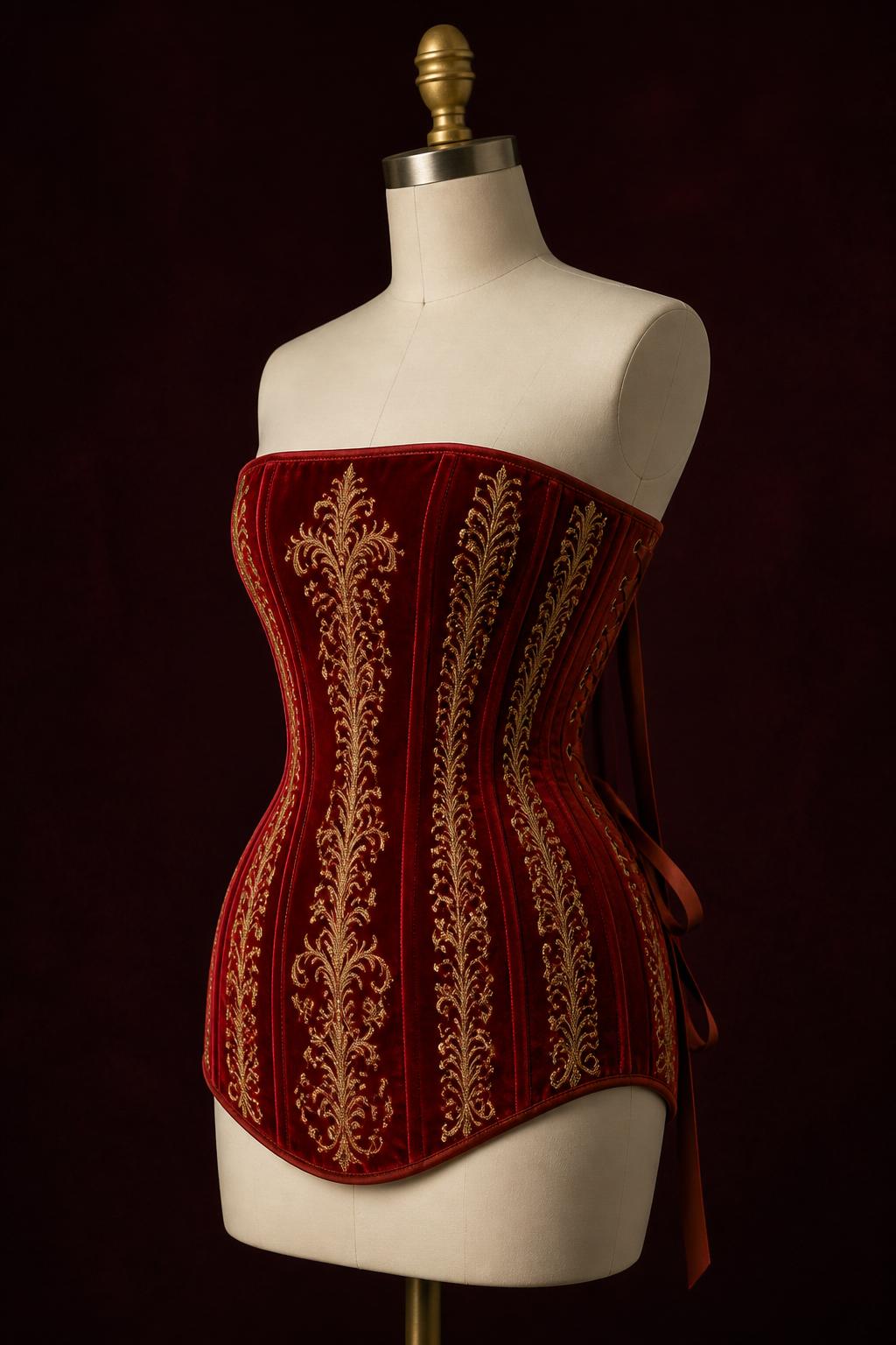 Vermillion Vow — Overbust, Burgundy
