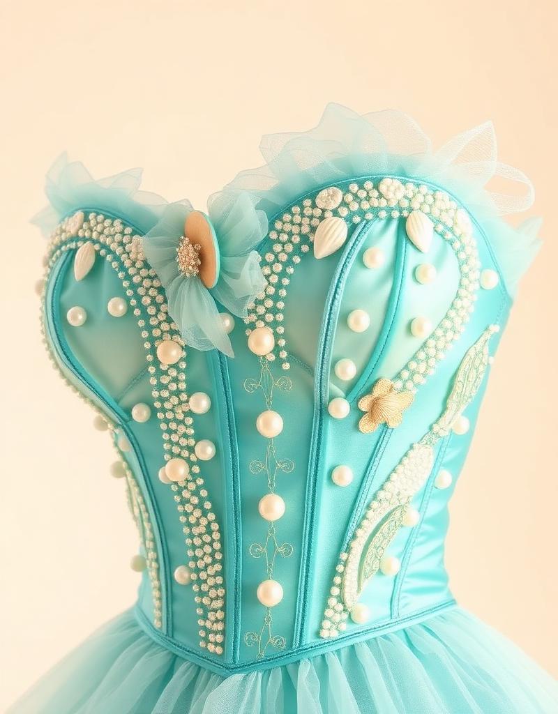 Pearl Wave — Overbust, Aqua