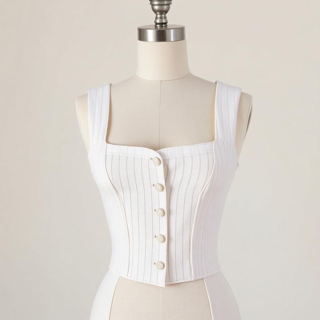 Linen Memo — Bodice, Ivory