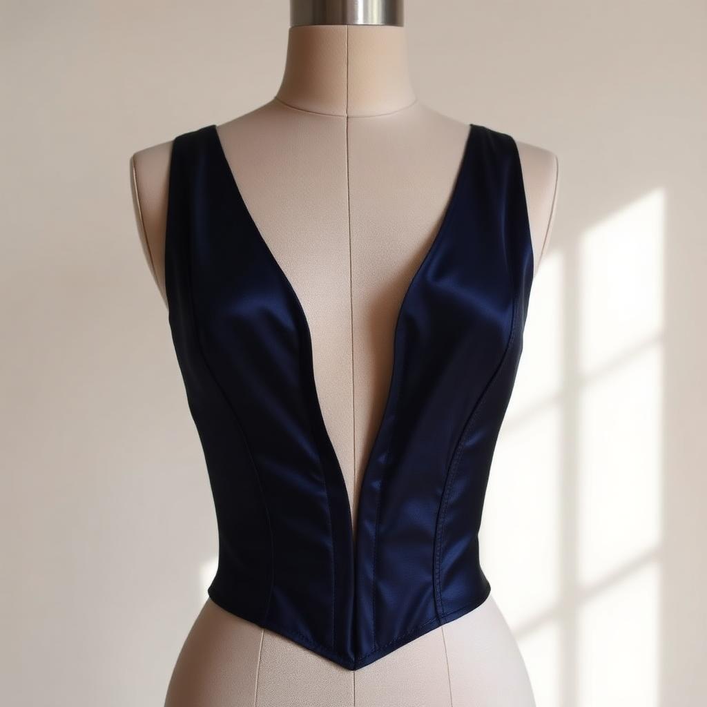 Counsel Plunge — Bodice, Navy