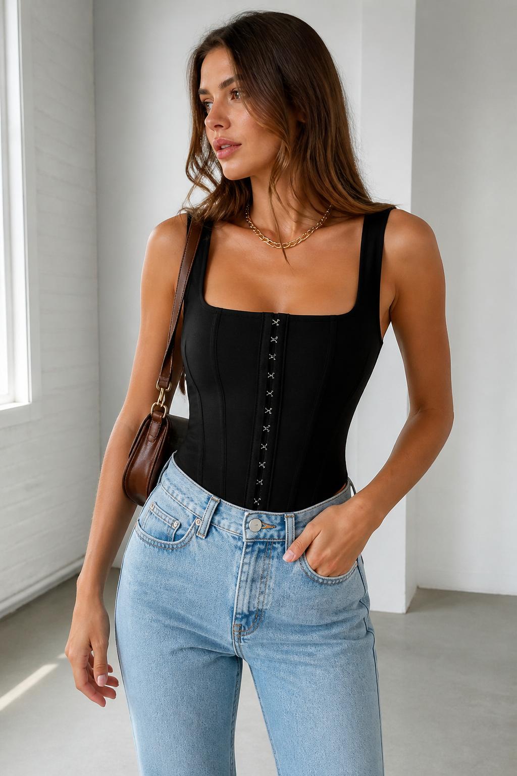 Onyx Hook — Bodice, Black