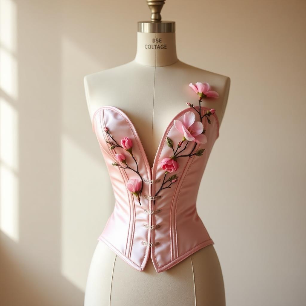 Magnolia Plunge — Bodice, Blush
