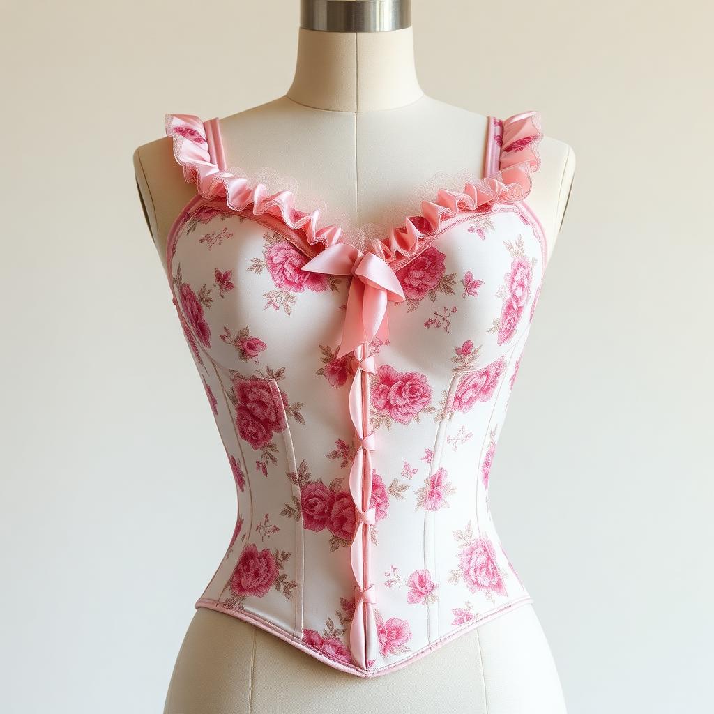 Rose Toile — Bodice, Blush