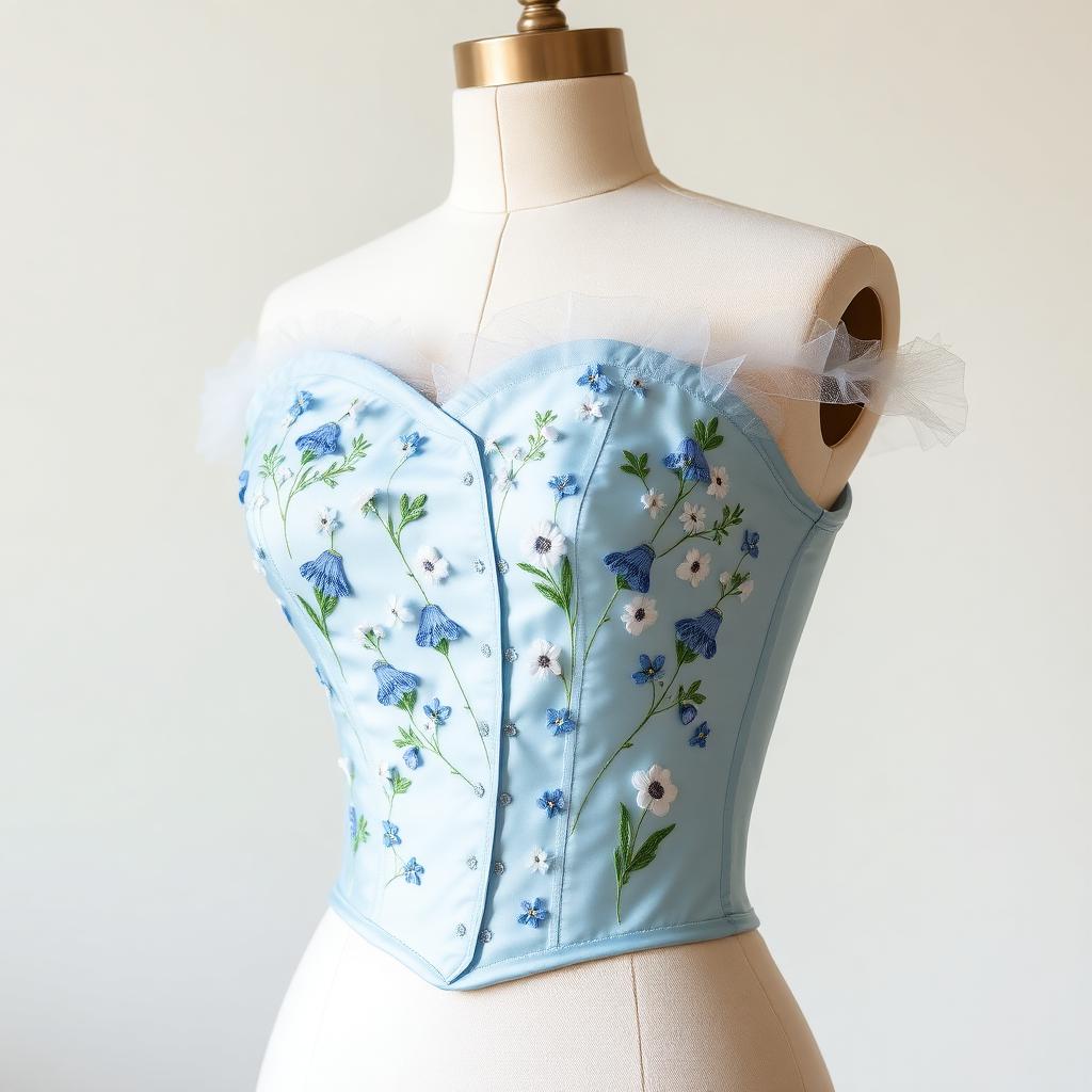 Sky Forget-Me-Not — Bodice, Sky Blue