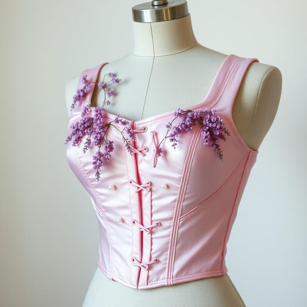 Wisteria Square — Bodice, Blush